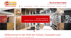 Desktop Screenshot of malerbetrieb-peters.de